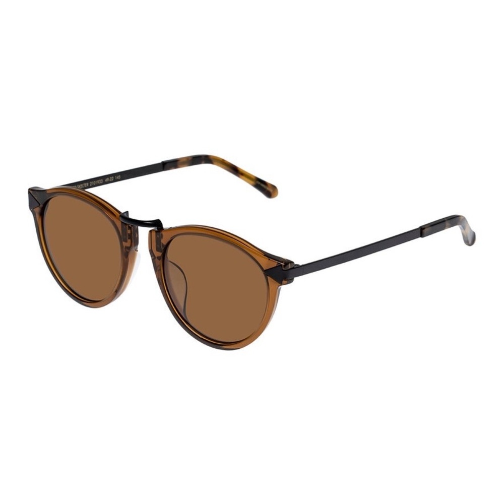 NEW Karen Walker Helter Skelter Sunglasses in Tan Black